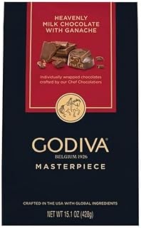 Godiva Ganache Masterpiece Milk Chocolate Candy Assortment, 15.1 oz