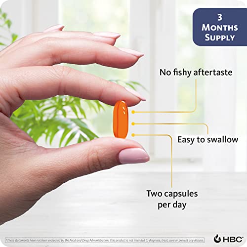 Hofseth Biocare Salmon Oil Supplement For Humans With Epa, Dha & Astaxanthin | 180 Wild Nordic Salmon Oil Capsules - Supports Heart, Brain & Joint Health | Sustainably Sourced, No Fish Aftertaste #TOP3