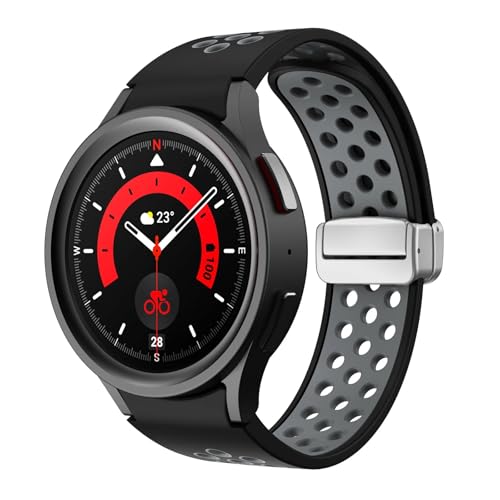 Bracelet silicone Samsung Galaxy Watch 6 5 4 boucle magnétique montre connectée 40mm 44mm