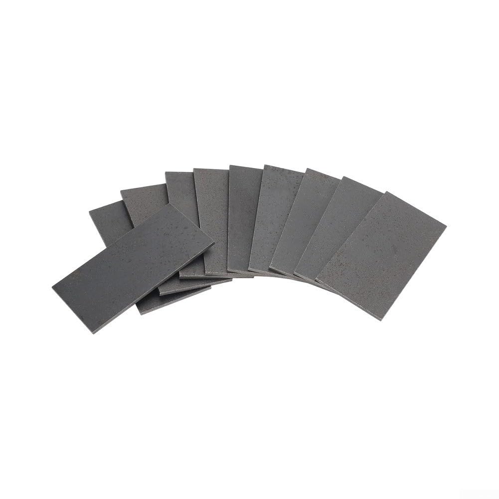 20 placas de entrenamiento de soldadura de acero con bajo contenido de carbono, 2 x 4 pulgadas de calibre 11, chapas de metal sin recubrimiento para soldadura de gas MIG TIG, set de entrenamiento