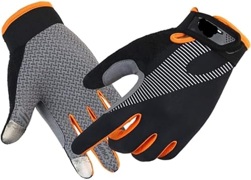 Guantes para hombres de ciclismo transpirables con dedos completos para MTB