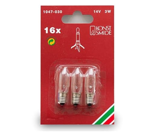 Preisvergleich Produktbild KONSTSMIDE 1047-030 Ersatzbirnen für 2000 / 2000Rl 14V / 3W, (3 Stk)