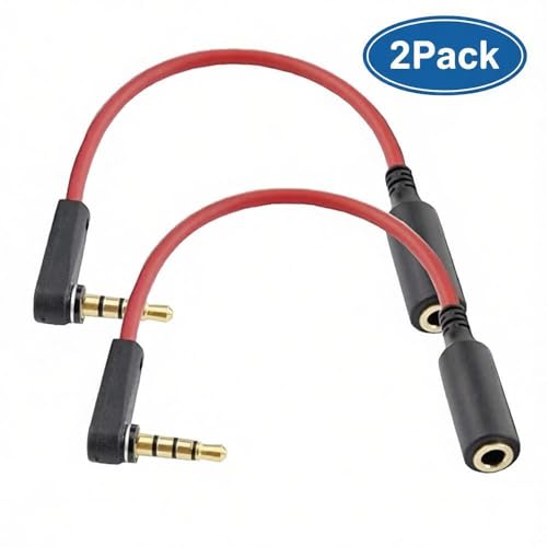 Extensor de Jack 3.5mm 2 piezas 6 pulg. macho a hembra miniatura 2