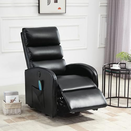 Sillón eléctrico reclinable con masaje y puertos USB miniatura 1
