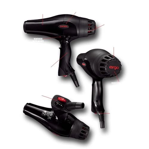 Combo Prancha Chapinha X1 Styler Zhorn 250º 220v + Secador Cabelo Ergo Fire 2000w Zhorn 220v