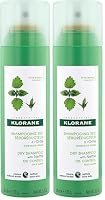 Klorane Nettle Dry Shampoo 150ml - Oily Hair (Pack of 2)