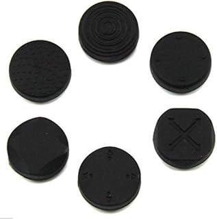 1 Set Analog Silicone Thumb Stick Grip Joystick Caps Cover for PS Vita PSVita PSV 1000 2000 (Black)