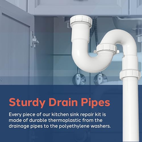 Waxman PlumbCraft 15-Piece Complete Bathroom Sink Drain Repair Kit 7027110N, Various Bathroom Sink Drain Pipes for Repairs to Problem Areas, Bathroom Sink Drain Assembly for Multiple Sink Pipe Options by Plumb Craft - Image 4