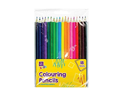 St@llion 18 Pieces Scriptract Coloured Pencils Birthday Party Fun Kids Return Gift Ideas School bags by Children Art Drawing Books(Pack of 1)