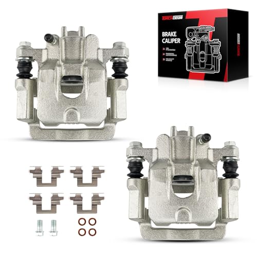 Image of Torchbeam Rear Brake Calipers Set for Honda 2003-2008 Pilot, Acura 2001-2006 MDX, Rear Left and Rear Right Calipers Replace # 19B2675+19B2674