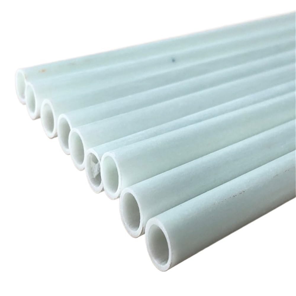 10 Stück weiße Glasfaserrohre, Außendurchmesser 3/4/5/6/7/12 mm Glasfaserrohr, Länge 500 mm Glasrohr Hohlglasfaserstab (6 x 4 x 500 mm)(3X1.5X500MM)