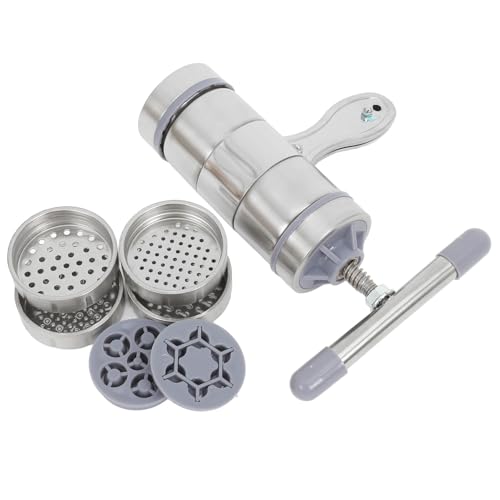 EXCEART 手動パスタマシン 多機能ステンレス製 種モールド付き 蜂蜜圧搾器 ヌードルメーカー 自家製麺作り調理器具 キッチン用簡単プレス機