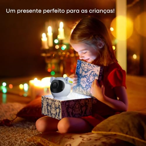 Projetor de Luz Astronauta Galáxia, Luzes Noturnas de Estrelas Nebulosa, Lâmpada LED de Teto com Con