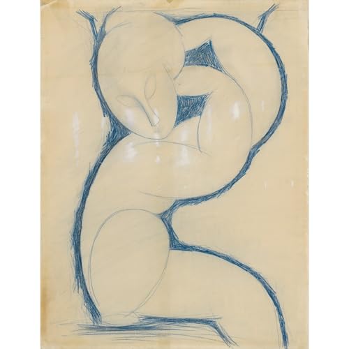 Impression giclée Modigliani Caryatide 61x81 cm inspire l'élégance poétique