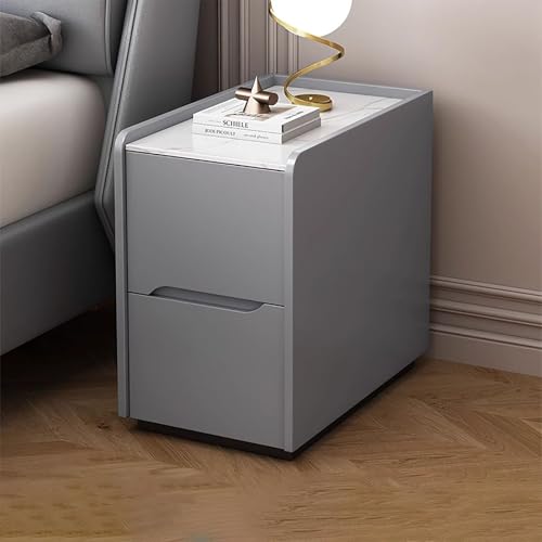 Mesitas de Noche Blancas y Gris Marca Generic