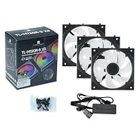 Thermalright TL-M12QR-S X3 120mm Reverse ARGB PWM Lüfter Schwarz, 3er-Pack – Ansicht 9