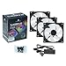 Thermalright TL-M12QR-S X3 120mm Reverse PC Case Fans, PWM ARGB Fans, 1500RPM Quiet Cooling, Daisy-Chain, Infinity Mirror Lighting, 3-Pack