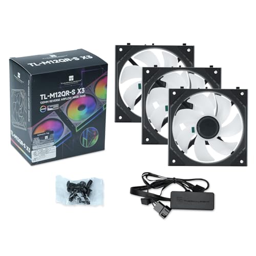 Thermalright TL-M12QR-S X3 120mm Reverse PC Case Fans, PWM ARGB Fans, 1500RPM Quiet Cooling, Daisy-Chain, Infinity Mirror Lighting, 3-Pack by Thermalright - Image 8