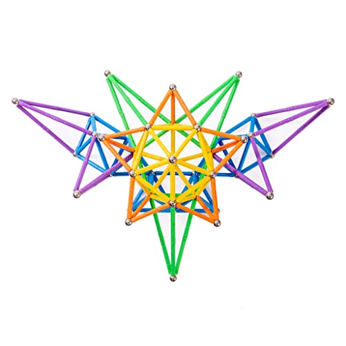 Banbby 145Pcs Magnetic Toys Upgraded 2.28 Inches Building Sticks Set For Kids Magnet Games (10 Colors) #TOP1