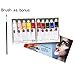 iMustech Body Paint Kit Profession Face Paint Kit With Brush Non Toxic Oil-based Rich Pigment Halloween Art Makeup Set For Body And Face Painting (10 Colors, 21 ml)