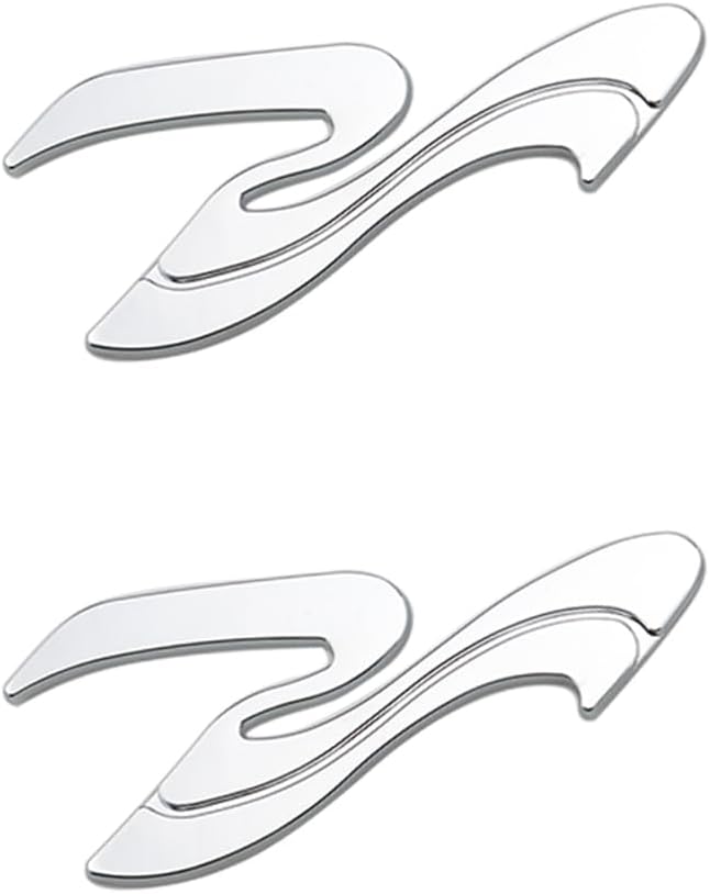 4pcs Sea Ray Searay SR Wave Script etters Boat Nameplate Emblems 3D Badge Sticker (Chrome)
