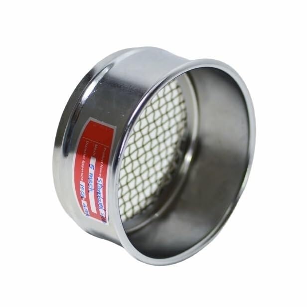 Precyzyjne sito testowe ze stali nierdzewnej 304 o średnicy 10 cm do pobierania próbek laboratoryjnych, 1 szt(10 mesh 2 mm)