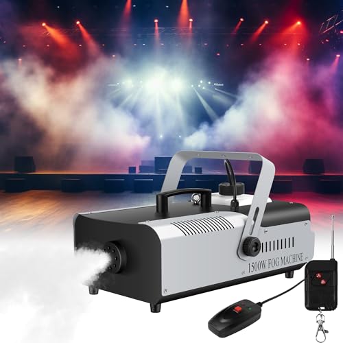 Sklydron 1500W Outdoor Fog Machine - Halloween Smoke Machine with Wireless &...