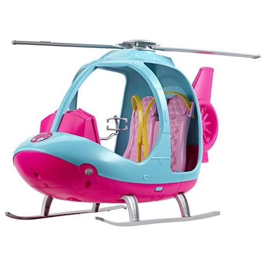 Barbie Helicóptero, accesorio para muñecas (Mattel FWY29)