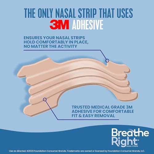 breathe right nasal strips extra strength tan nasal strips help stop snoring drug-free snoring solution amp instant nasal congestion relief caused by colds amp allergies 26ct