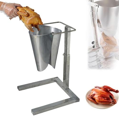 LKYLGYU Stainless Steel Feeding Hopper with Manual Feeder Funnel and Adjustable Lift Bracket for Food Packaging