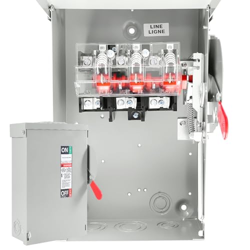 ABB (GE) TJD3223 30-Amp 600-Volt 3-Pole Fusible Safety Switch