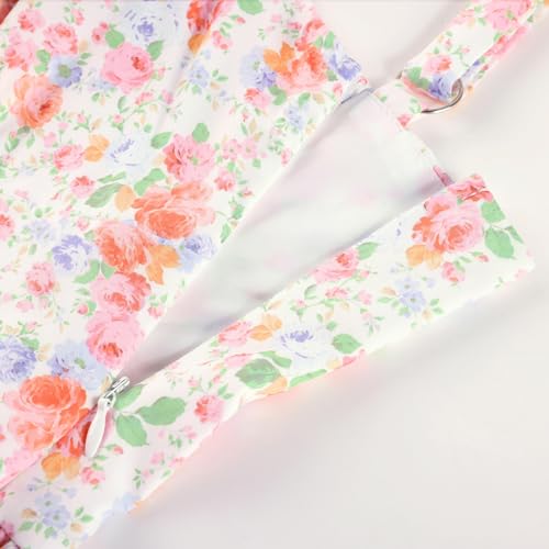 Image of Scarlet Darkness Floral Mini Corset Dress for Women Teen 2026 Summer Spring Flowy A-Line Sundress with Pockets Colorful Floral XXL
