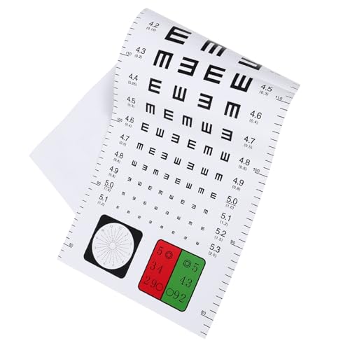 BELLIFFY Plastic Eye Vision Test Chart Test Eyesight Convenient Eye Chart