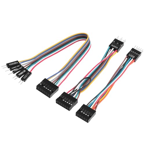 ELFJMZP Motherboard Front Panel Adapter Kit for ATX Cases