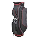 wilson o naufrago Contenido: 1 x Wilson Staff Bolsa de golf, cubierta para lluvia y correa de hombro, peso total: 1.7 kg, dimensiones de la base: 10 x 7.5", color: negro/gris, WGB5306GY