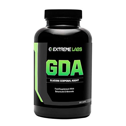 Extreme Labs Pure Glucose Disposal Agent, GDA Supplement for Men and Women, Organic Berberine Supplement 180 Capsules Supplement for 60 Days