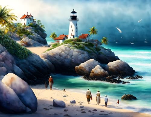 Bateaux sur la plage et maison lumineuse : une toile de style marin pour votre salon