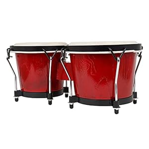Sharplace 6 en 7 Inch Heads Bongo Drums Afrikaanse Drum voor School Percussie, Kinderen Muzikaal Ritme Speelgoed