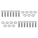 QGHAUC Stud Kit Bolts Valve Cover Stainless Steel Big Block Compatible For Chevy 396 402 427 454 502 GM