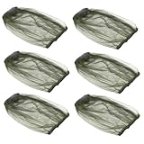 Abaodam Juego de 6 Gorros de Senderismo Malla Protectora contra Mosquitos ala Ancha Resistente Color Beige Livianos y Plegables para Pesca Camping y Actividades al Aire Libre