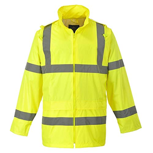 Portwest Hi-Vis Rain Jacket - UH440 (3 XL, Yellow)