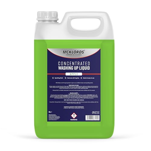 McKLords Commercial - Concentrated Washing Up Liquid - Apple - 5 Litre