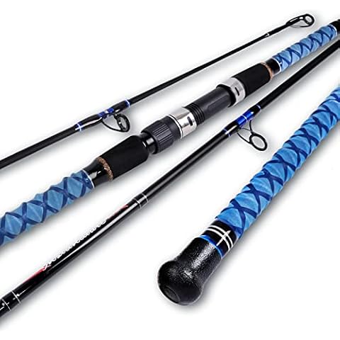 Fiblink Surf Spinning Fishing Rod Carbon Travel Surf Rod 12' Cover