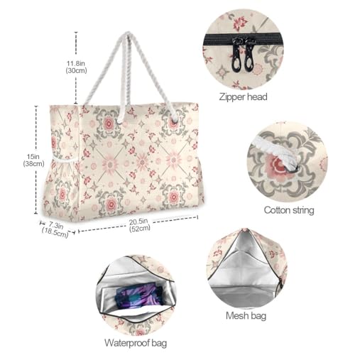 Image of senya Large Beach Bags Totes Swim Canvas Tote Shoulder Bag Water Resistant Bags for Gym Travel Daily