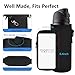 Icesip Water Bottle Carrier Bag with Strap for Owala FreeSip 32oz with Detachable Phone Pocket for Owala Accessories 32oz Water Bottle Sleeve for Walking Camping Gym Black