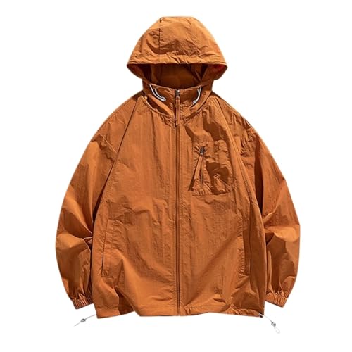 Veste d'été ultra-mince pour l'extérieur homme jaune m anti-coup de soleil et légère