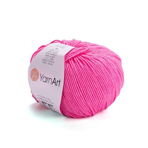 Image of YarnArt Genius Soft Cotton Acrylic Blend Yarn - Amigurumi, Crochet and Knitting -%55 Cotton-45% Acrylic, Craft Yarn for Kids and Adults Garments, Baby Items and Accessories, 174 yds / 50 g