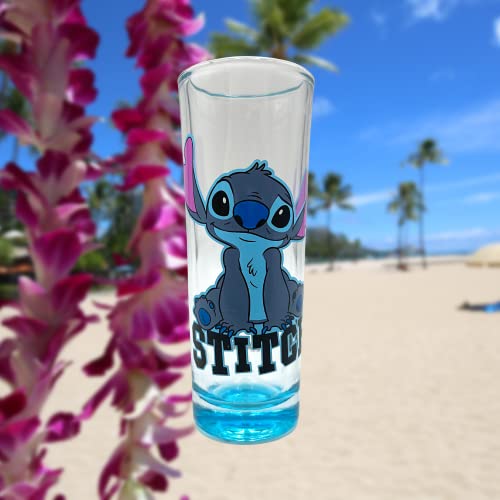 Jerry Leigh Sitting Stitch Alien Shot Glass, Disney Themed Adult Drinking Glasses, Disney Vacation Souvenirs For Men, Unique Birthday And Housewarming Gifts For Men And Women, 1 Ounce #TOP2