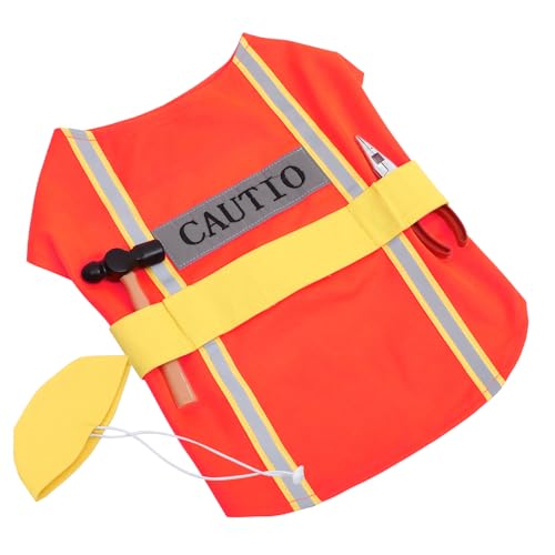 Disfraz de Perro Ingeniero Luxshiny Talla L Naranja
