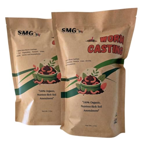SMG Organic Worm Castings 2 lbs – Fertilizante Orgánico Granulado miniatura 3
